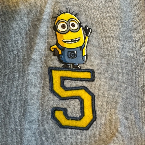 Kids Minion Varsity Jacket Sweater - Picture 11 of 11